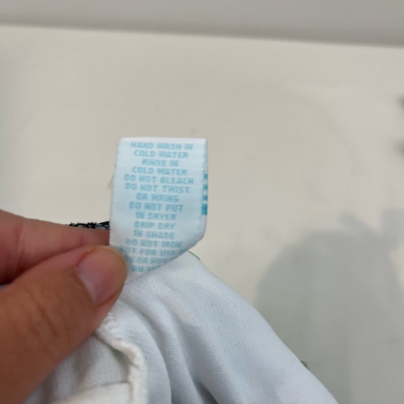 🦄$5 Add On Item! New Directions One Shoulder Tankini Top Swimsuit Butterfly - Picture 4 of 5